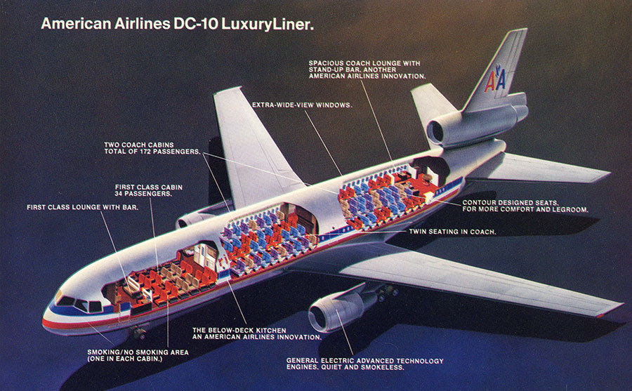 American Airlines 747 Interior