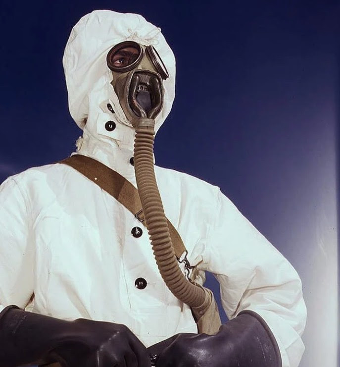 Chemical Warfareman in protective gear, 1942