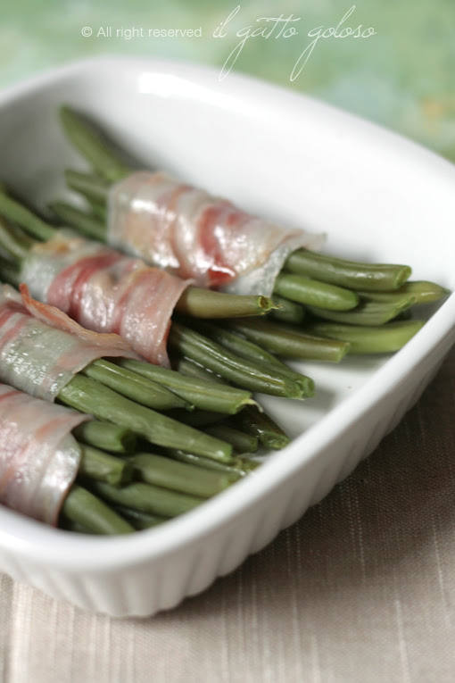 fagiolini legati alla pancetta