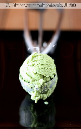 (Homemade) Green tea ice cream