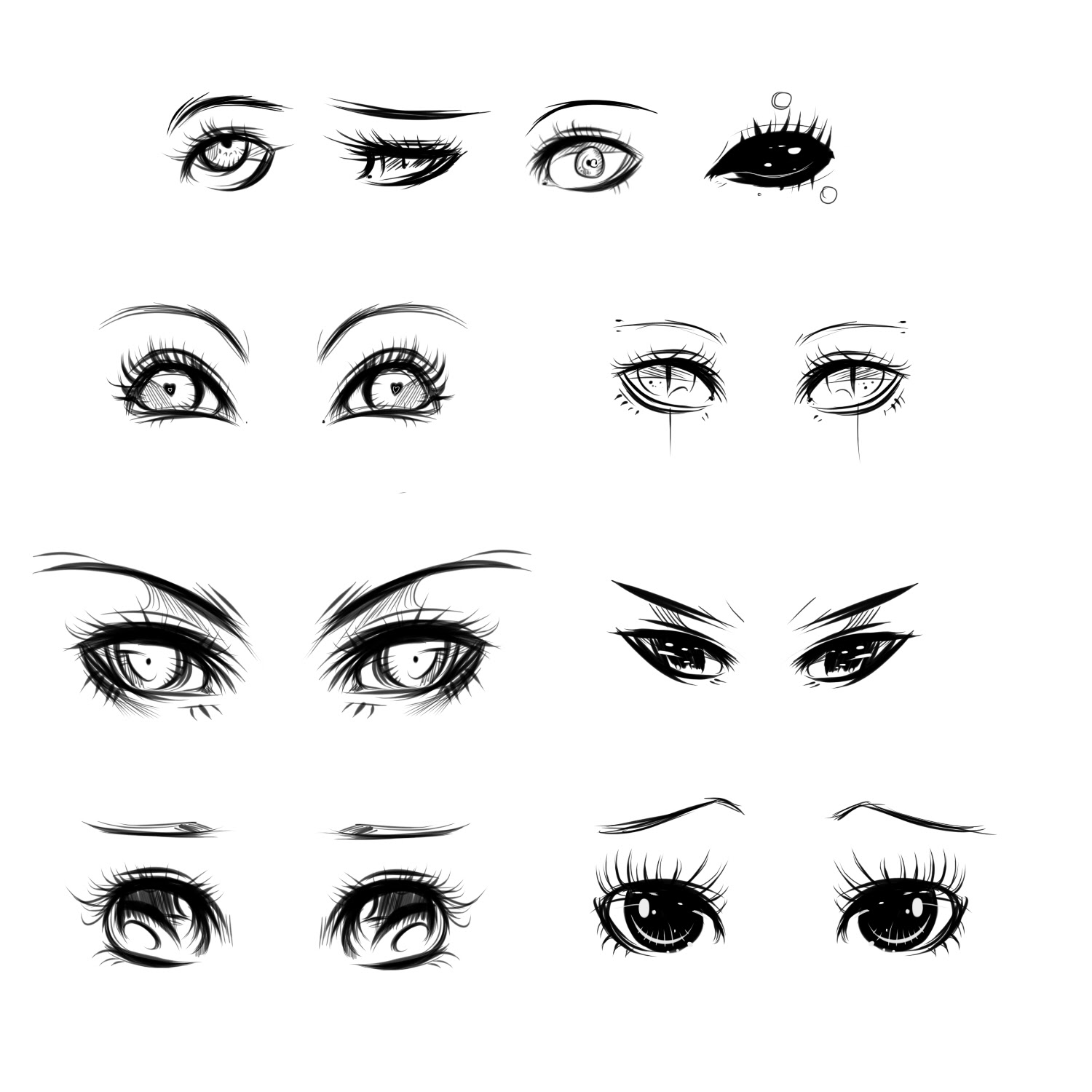 Anime Eyes Reference Anime Wallpapers Begin drawing the male anime eye by drawing a thick line for the upper eye. anime eyes reference anime wallpapers
