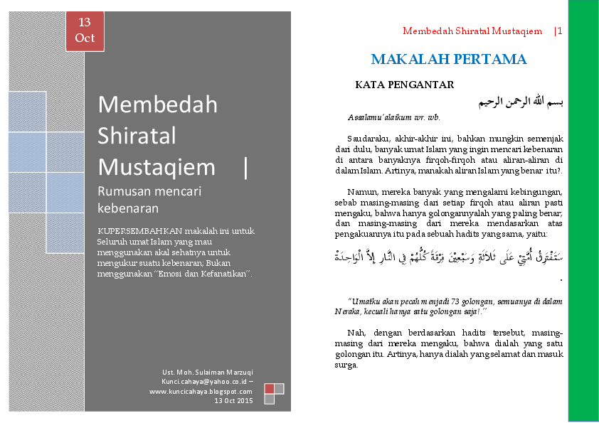 Makalah Tentang Surga Dan Neraka Dalam Islam