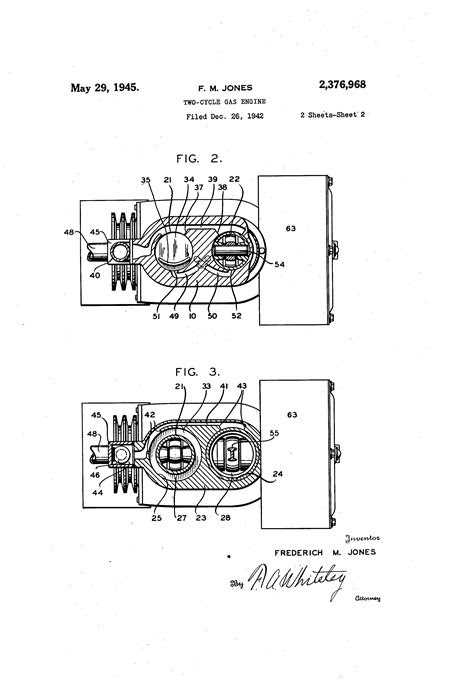 Patent US2376968 - Two-cycle gas engine - Google Patents