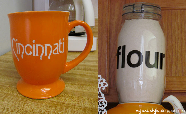 Thrift Finds cincymug and flourcanister