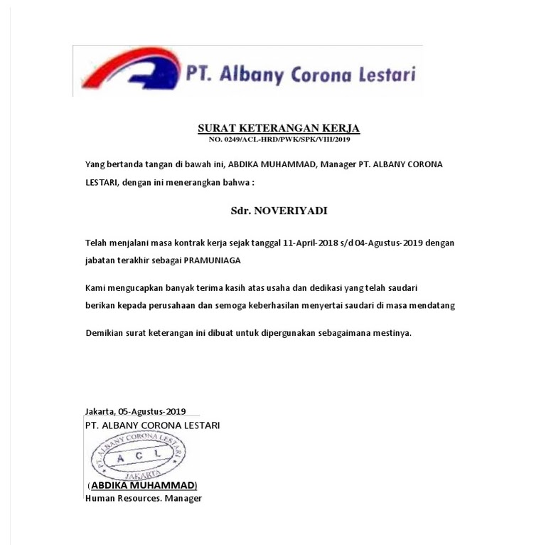 Gaji pt albany corona lestari ulasan