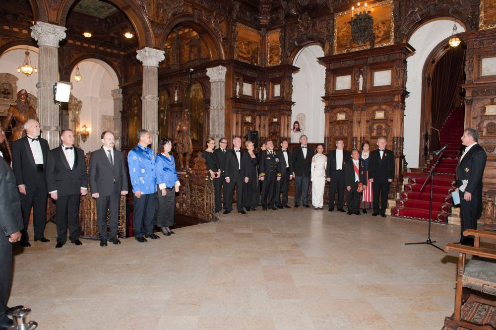 Recepția Regală a Corpului Diplomatic, la Castelul Peleș Recepția Regală a Corpului Diplomatic, la Castelul Peleș