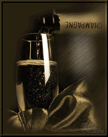 Champagne Anniversaire Gif : Verres - Champagne - Roses ...
