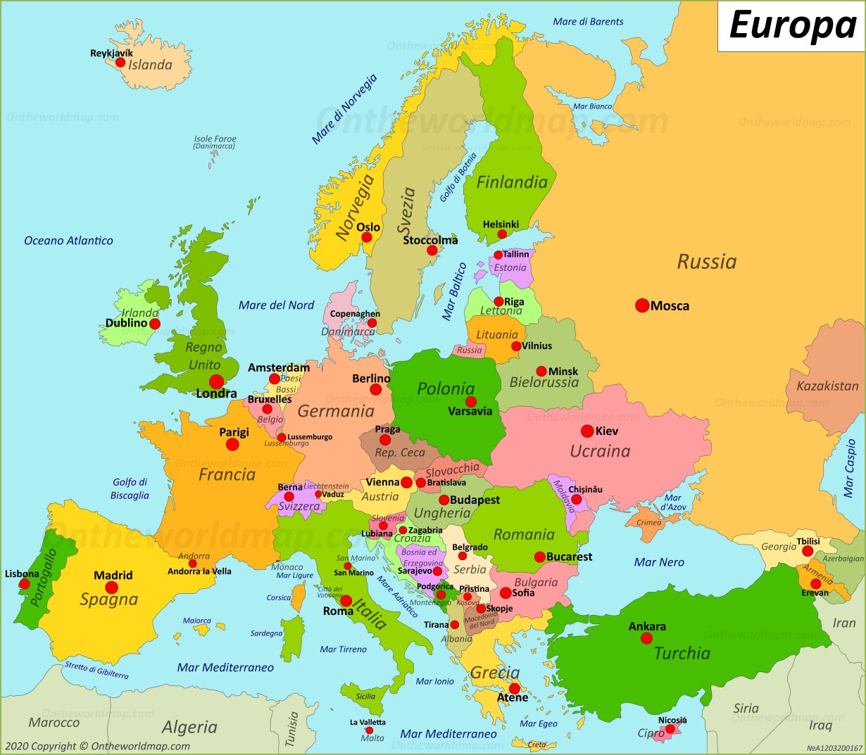 Europa Mapa European Countries How Many Countries In Europe Europe