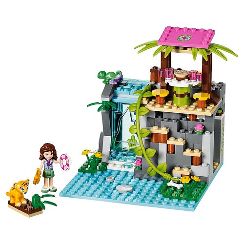 LEGO Friends Jungle Falls Rescue #41033 the falls build