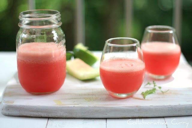 Watermelon Agua Fresca with ginger