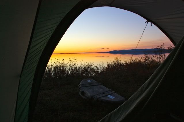 view from tent