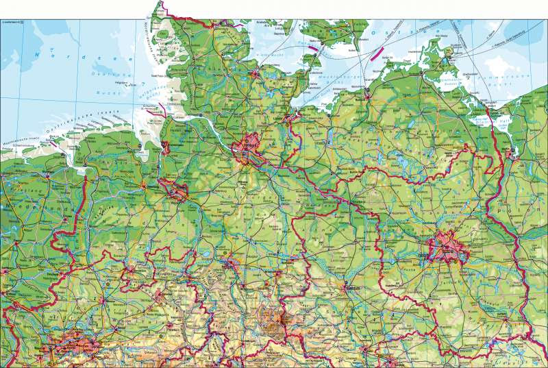 Karte Norddeutschland