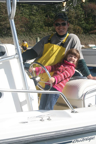 Ramona and Daddy on boat