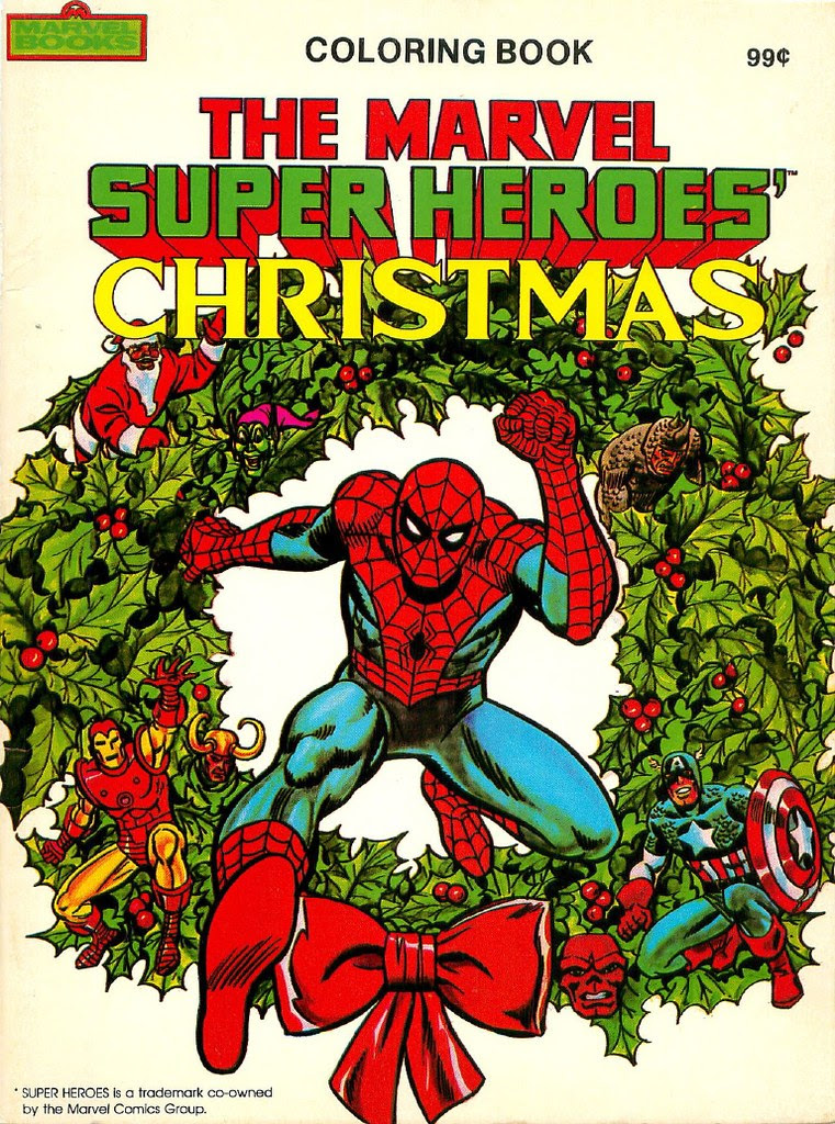 marvel christmas coloring00001