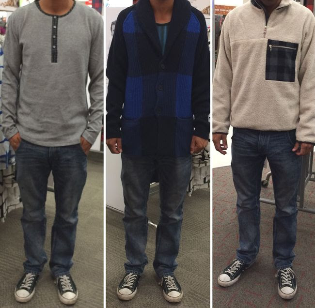 Adam Lippes for Target Men's sherpa jacket and shawl collar cardigan