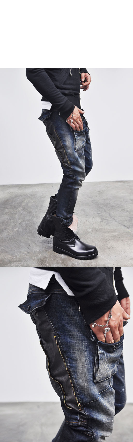 baggy skinny cargo pants