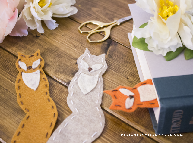 Felt Fox Bookmarks