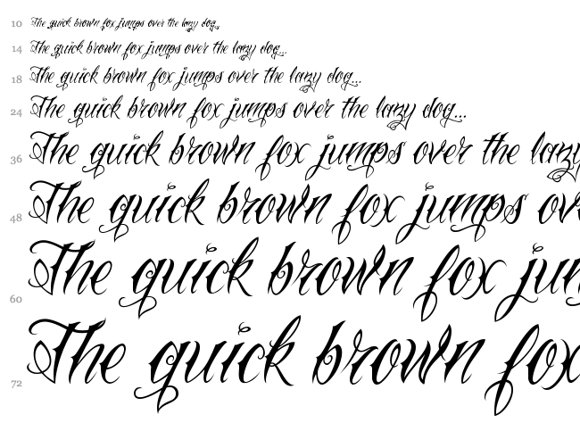 VTC Nue Tattoo Script font , Script  Calligraphy fonts  Fontzzz.com