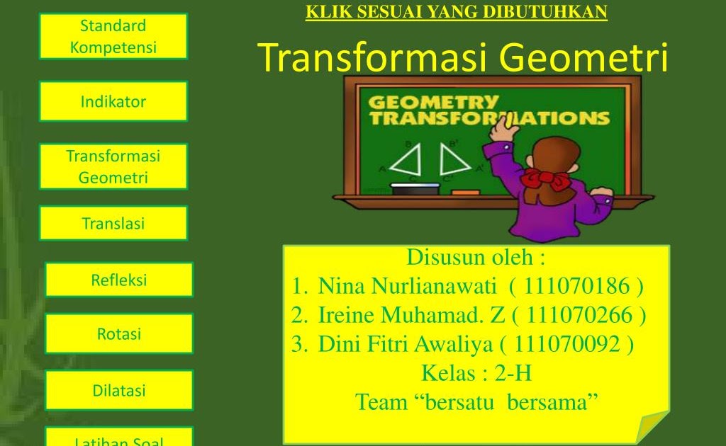Rumus dilatasi pengertian sifat contoh soal dilatasi