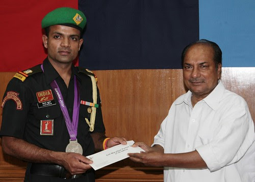 FELICITATION OF OLYMPIC SILVER MEDALLIST by Chindits