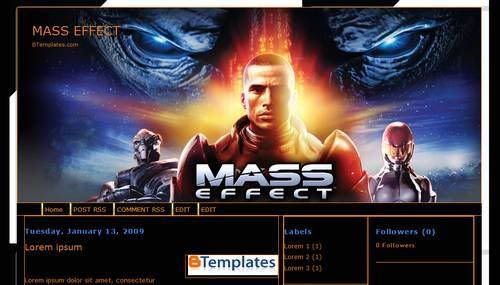 Blogger Mass Games Blue Template
