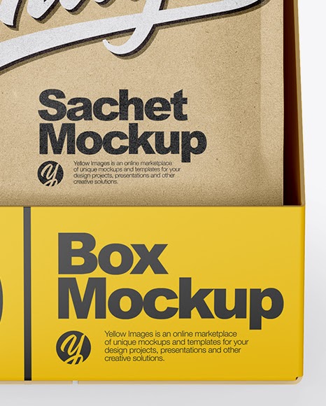 Download Kraft Box With Matte Sachet Mockup Another Packaging Mockup This Time It Is Free Amber Bottle With A Dropper Mockup You Can Paste Your Project And Set Dropper Color On One Yellowimages Mockups