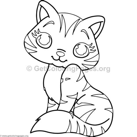 cute baby cat animal coloring pages getcoloringpagesorg