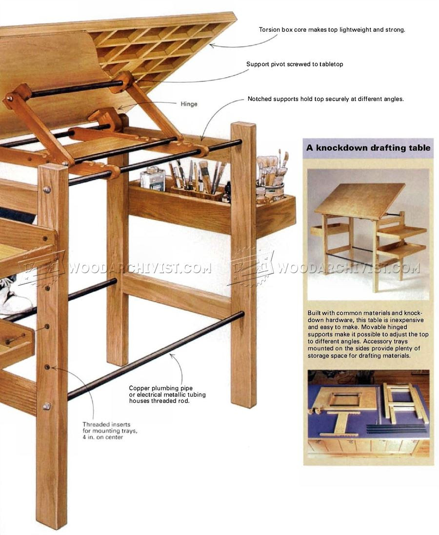 Drawing Table Woodworking Plans Good Wood Joints Pdf