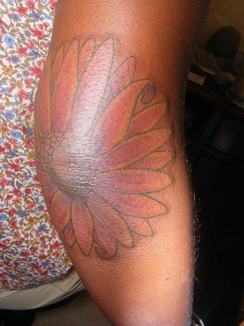sunflower tattoo on elbow | Flickr - Photo Sharing!