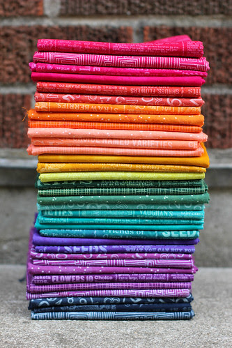 Hand-dyed Fabric Stash by jenib320