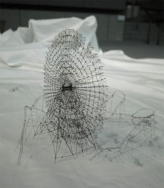 Out of Disorder: Topographical Maps Carved from Electrical Tape and Intricate Thread Sculptures by Takahiro Iwasaki Out of Disorder: Topographical Maps Carved from Electrical Tape and Intricate Thread Sculptures by Takahiro Iwasaki thread textiles sculpture