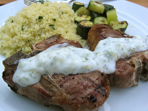 Grilled Lamb with Fennel Tzatziki