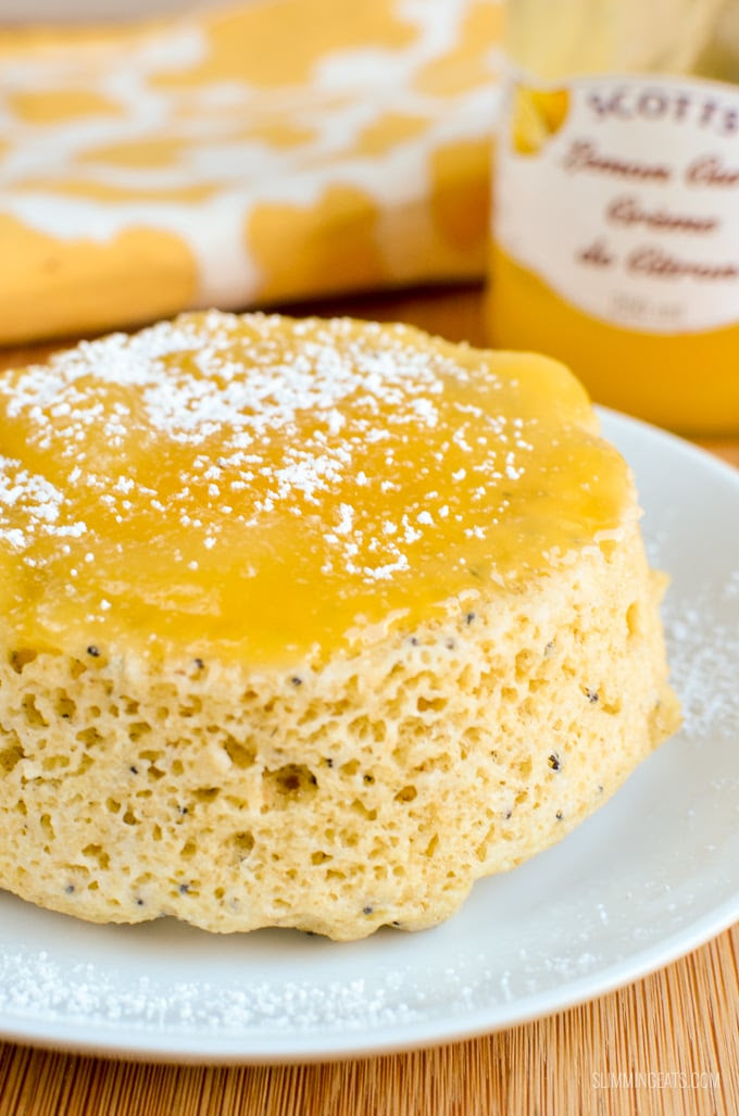 Low Syn Lemon Poppy Seed Mug Cake | Slimming Eats ...