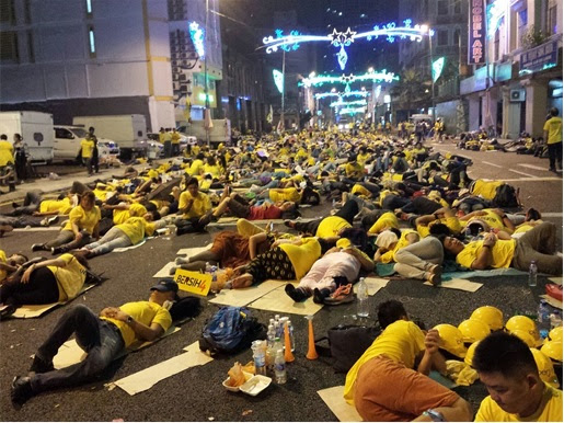 Bersih 4.0 - Sleeping on the Road