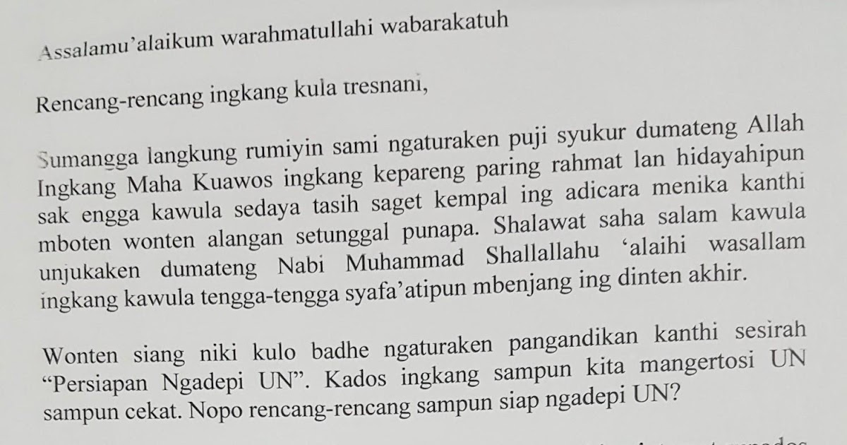 Pidato Persiapan Ujian Nasional Singkat Revisi Sekolah