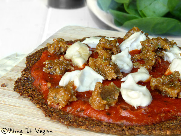 Italian Sausage Pizza (Practically Raw)