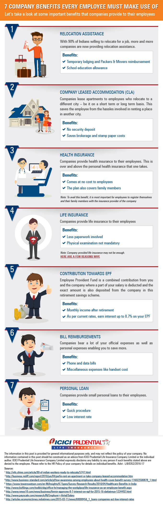 Infographic: 7 company benefits every employee must make ...