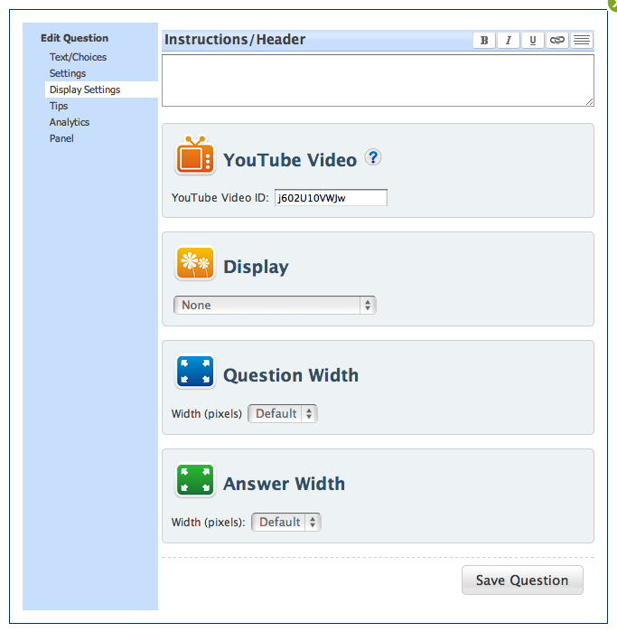 Display Settings