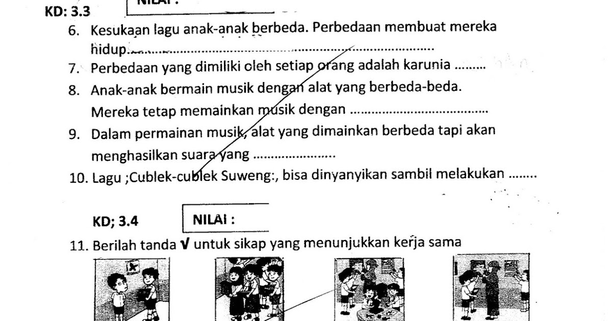 Contoh Soal Pkn Untuk Anak Sd Kelas 1 - Soal Kelasmu