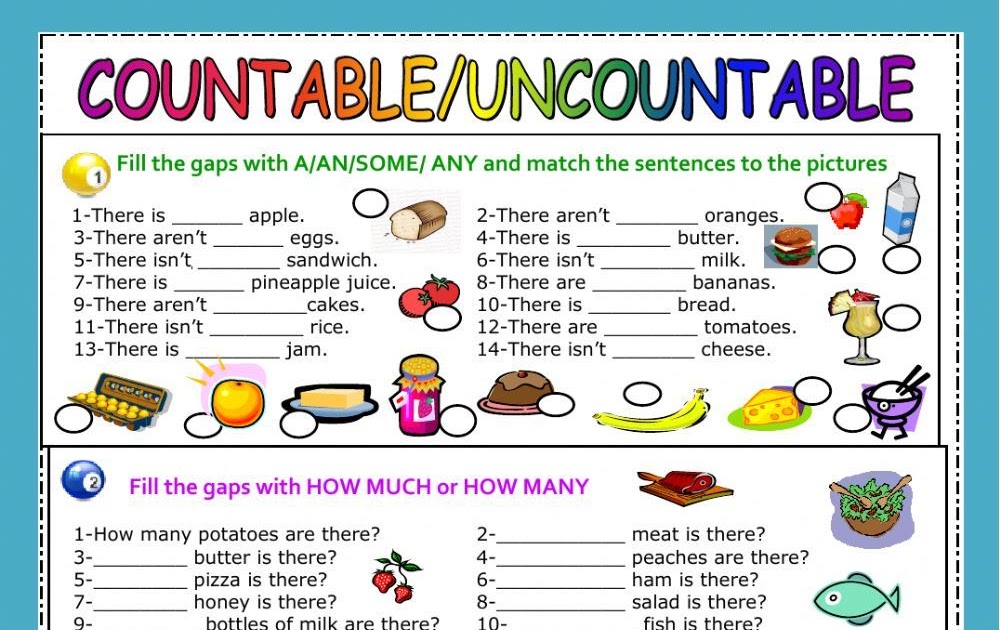 Match the advice. Countable and uncountable Nouns упражнения. Countable and uncountable Nouns задания. Задания по английскому some any. Some any с продуктами упражнения.