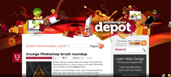 على شبكة الإنترنت مصمم مستودع Web Designer Depot