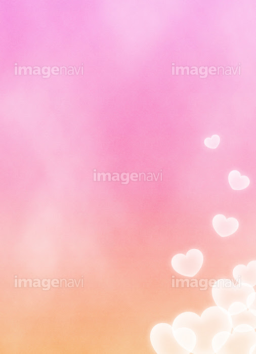 ピンク オレンジ色系グラデーション背景のハートのコピースペース の画像素材 イラスト素材ならイメージナビ