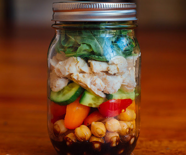 Mason jar salad