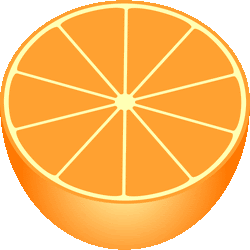 ロイヤリティフリー オレンジ 断面 イラスト かわいい かっこいい無料イラスト素材集
