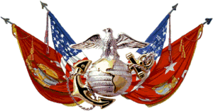 A rendition of the emblem on the flag of the U...