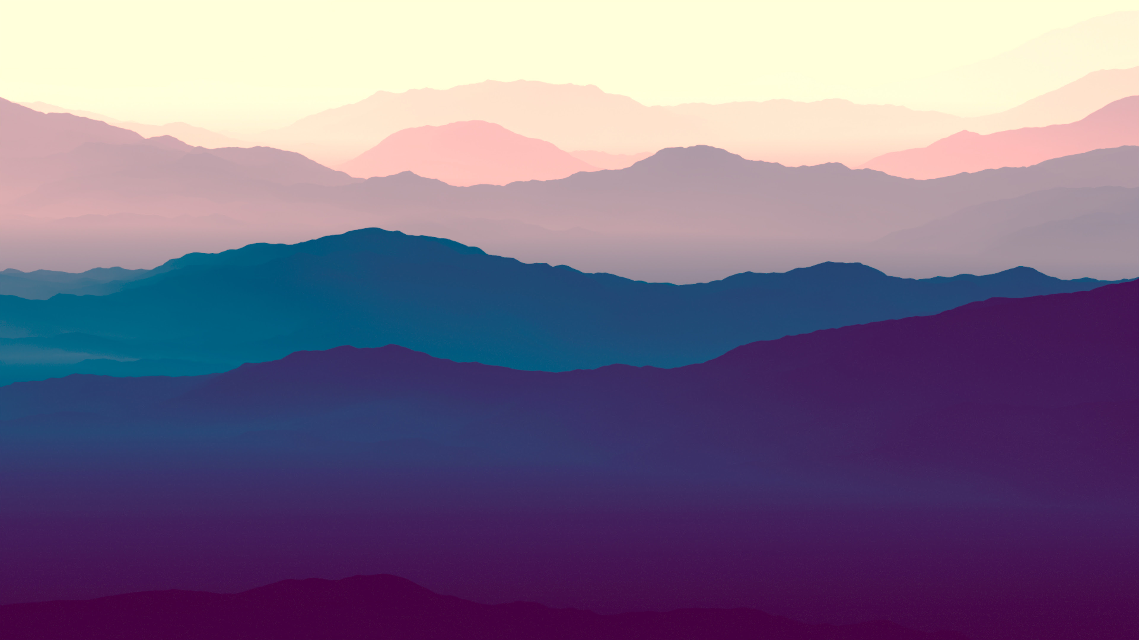 Purple Mountains Minimal 4K Wallpapers | Wallpapers HD