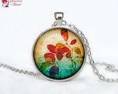 Leaf Necklace, Autum Fall Leaves pendant Leaf jewelry flower nature gift - ThePendantIsland Leaf Necklace, Autum Fall Leaves pendant Leaf jewelry flower nature gift - ThePendantIsland