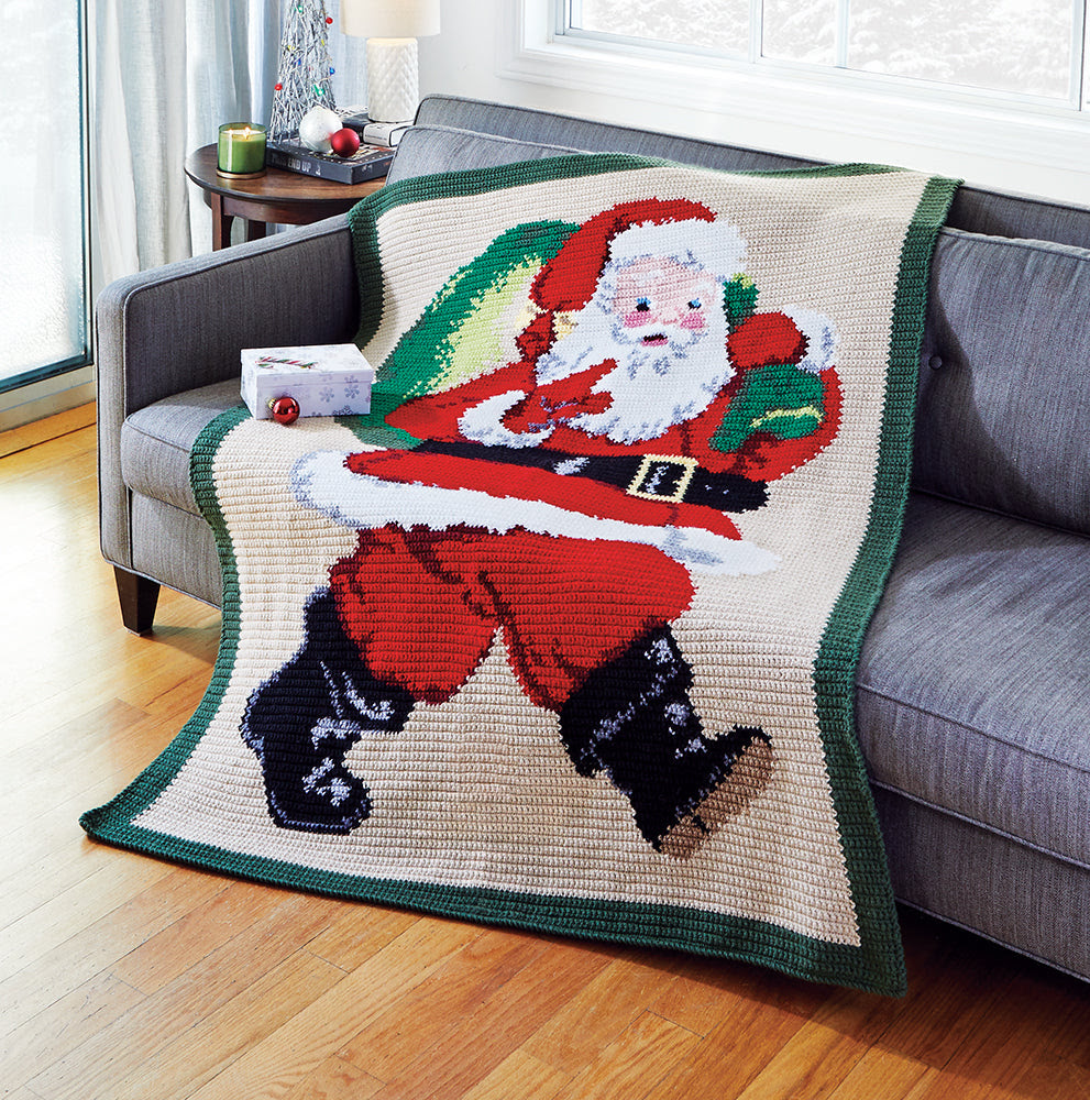 The Night Before Christmas Throw Crochet Kit