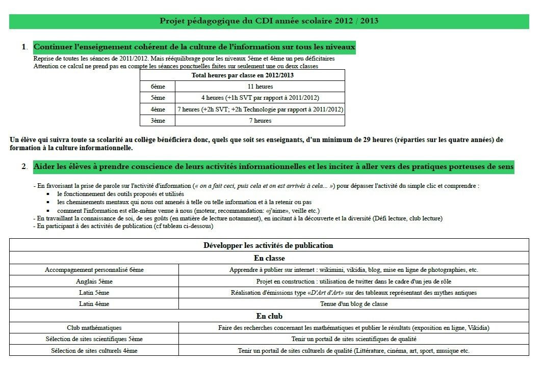 exemple projet pédagogique tap st