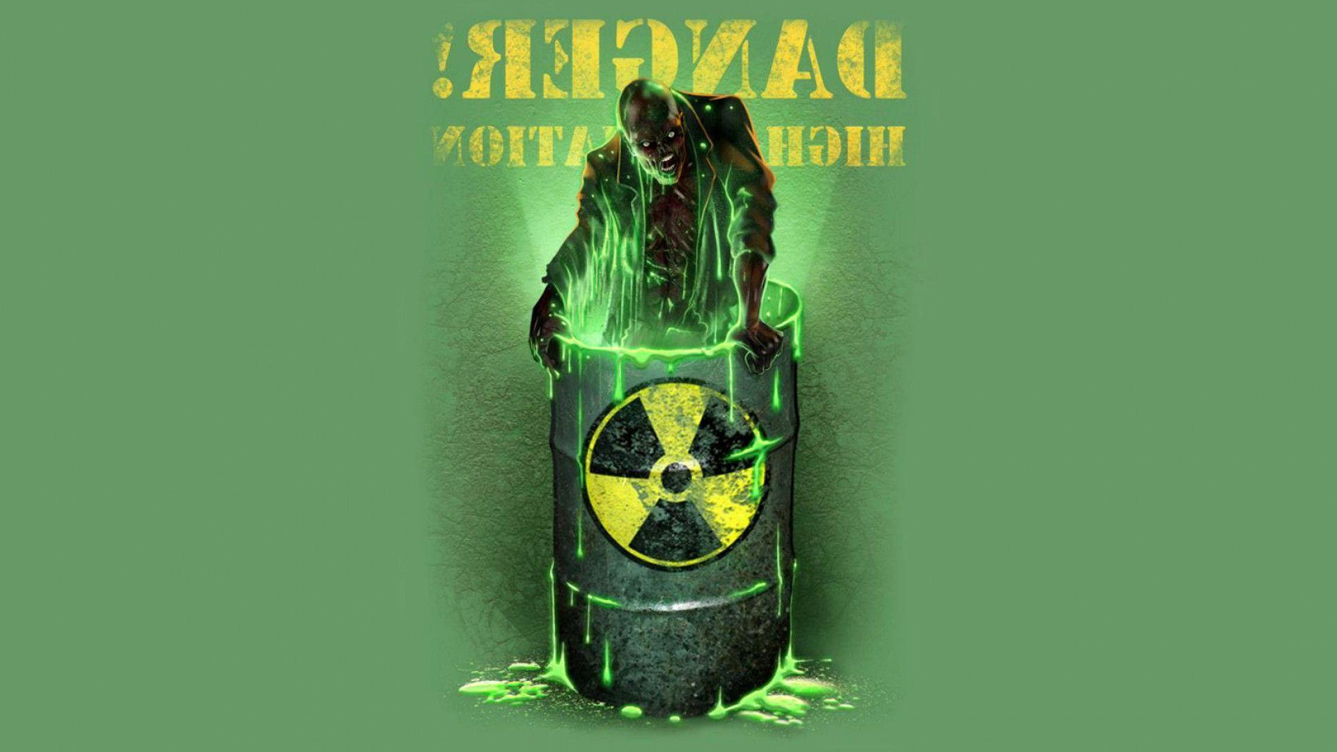 Nuclear waste drum radiation wallpaper